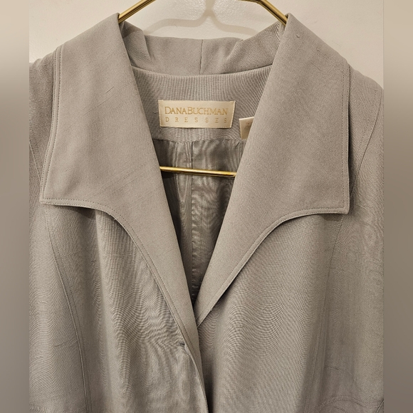 Vintage - Silk NWT Dana Buchman "Origami" Silk Lined Maxi Dress - Size 16 - Picture 5 of 12